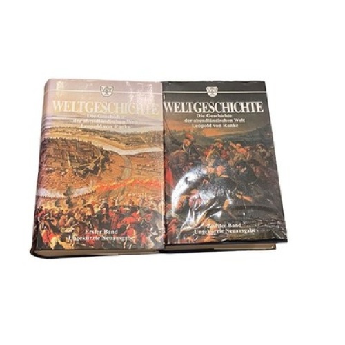 4342 Ranke WELTGESCHICHTE DIE GESCHICHTE DER ABENDLÄNDISCHEN WELT BAND I UND II