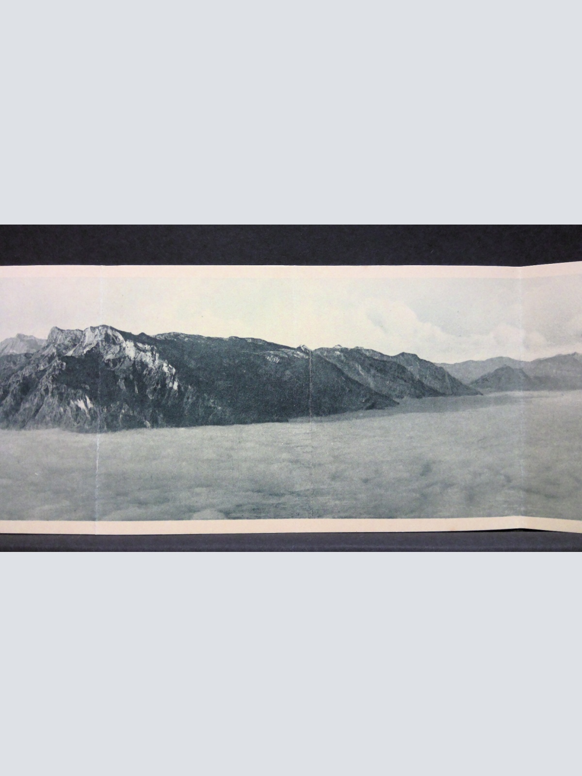 Porträtkarte Aussicht von Gaisbergspitze gegen Westen JW165823