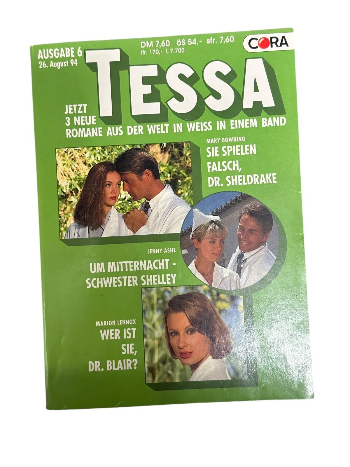 828 Mary, Jenny, Marion Bowring, Ashe, Lennox TESSA - 3 NEUE ROMANE