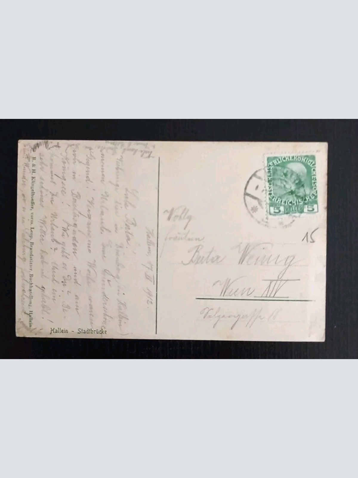 Salzburg Hallein Stadtbrücke 600328A gr K