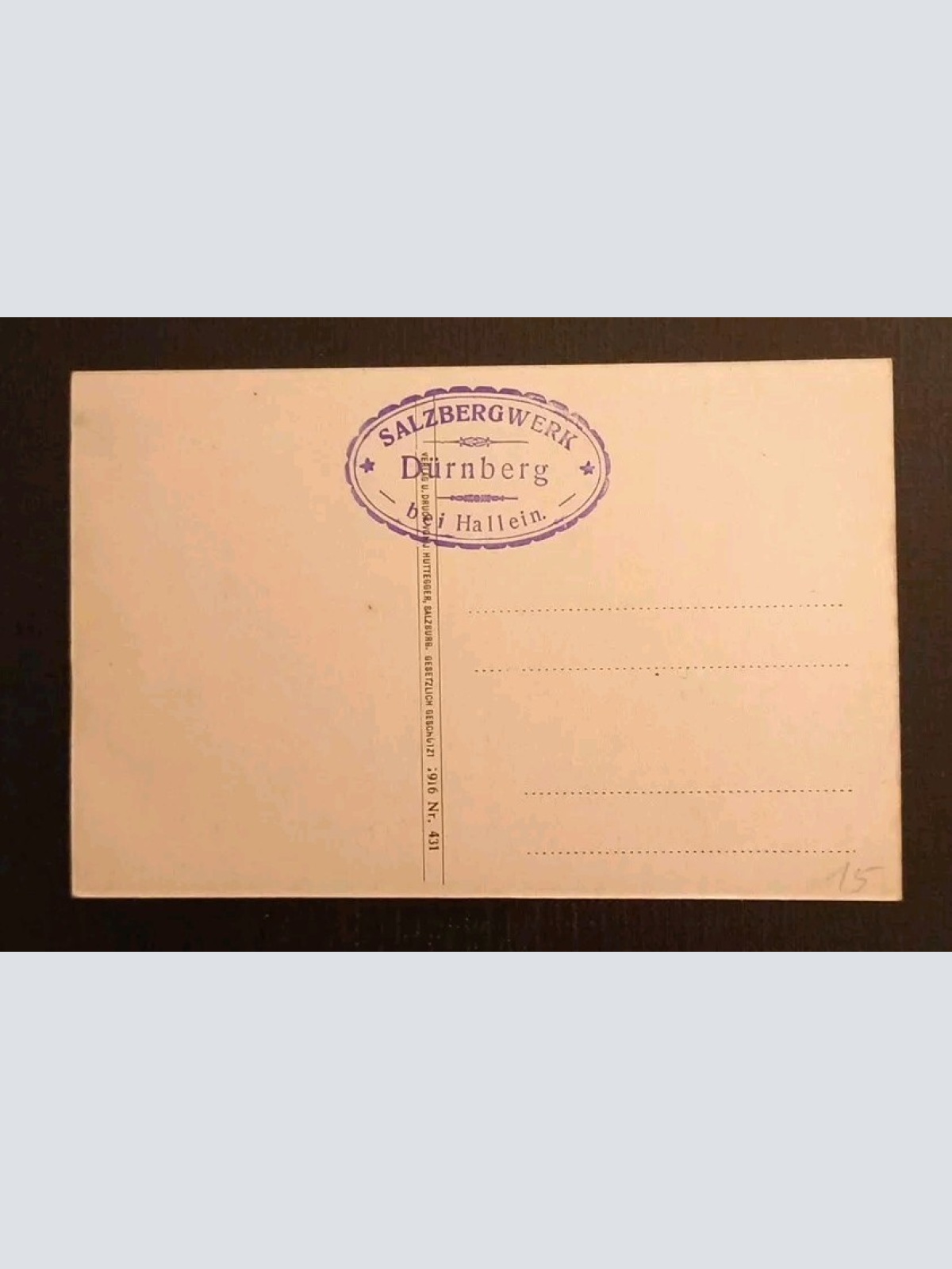 Salzburg Hallein Und Tennengebirge 600339A gr K