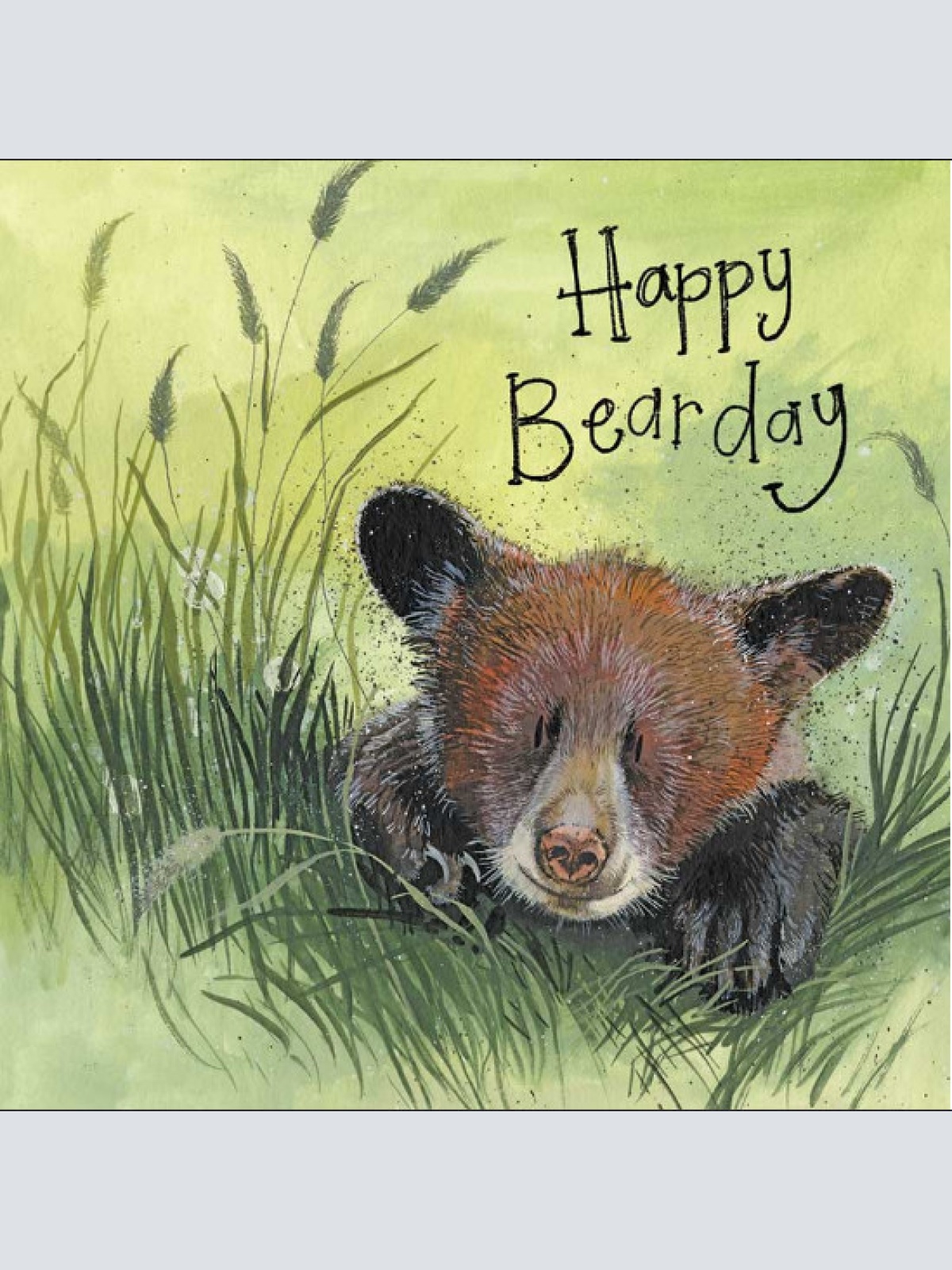Alex Clark Bear Cub Bär zum Geburtstag  140x140 mm incl. Umschlag  0027
