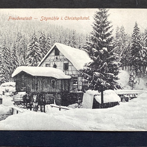 Freudenstadt Sägemühle im Christophstal Säge 80244