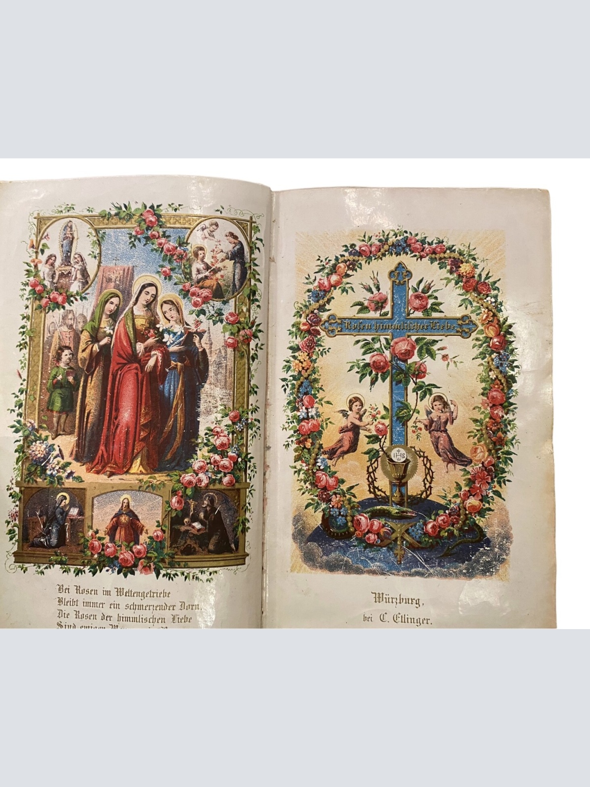 1308 Keller ROSEN HIMMLISCHER LIEBE GEBETSBUCH  FÜR FROMME CHRISTEN HC