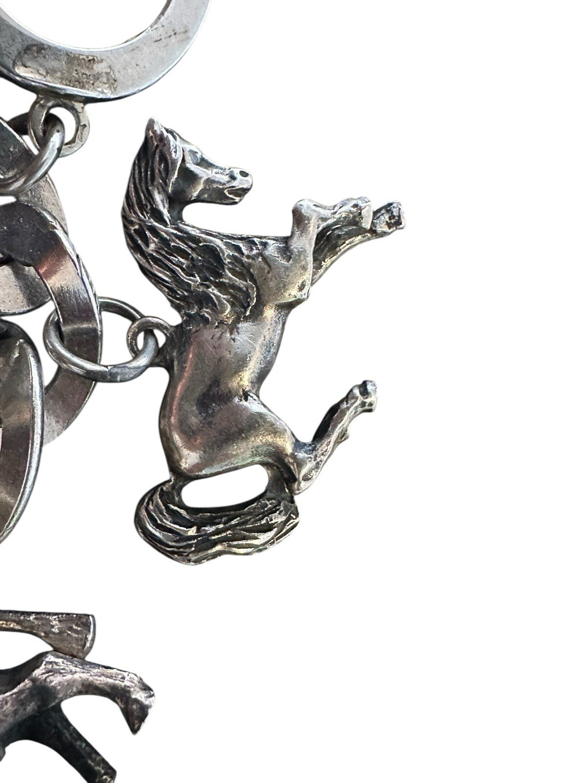 Highlight Charivari Kette Silber 13 Anhänger Tiere Silber Kette 22 cm gepunzt