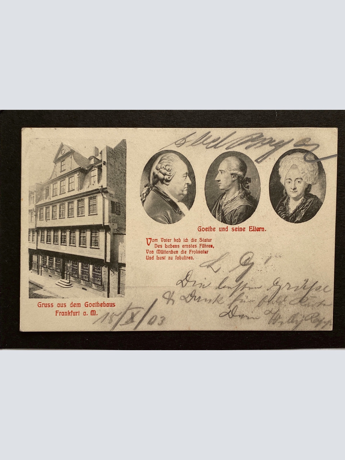 Frankfurt a. Main Goethe und seine Eltern 80253