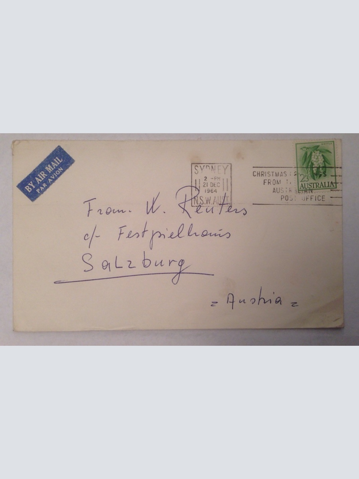 Brief Australien 1964 14076A