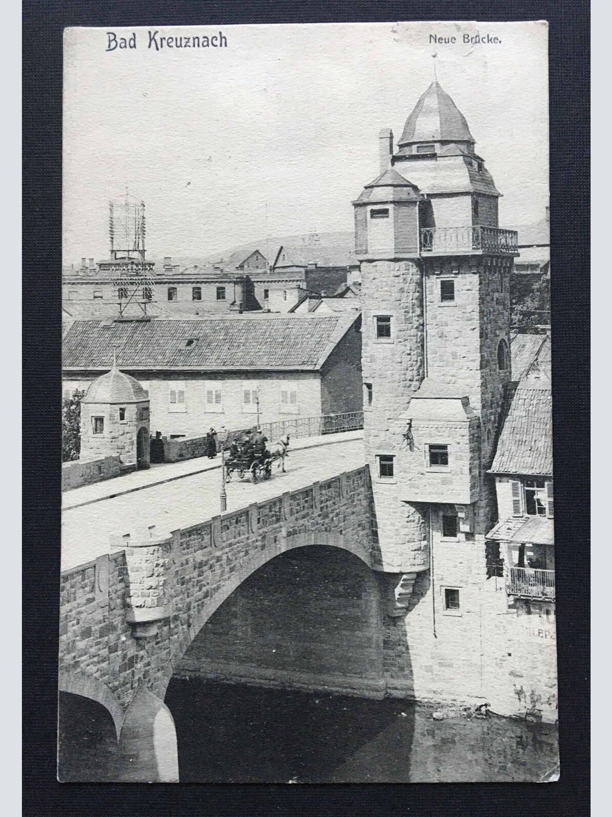 Bad Kreuznach Neue Brücke Stadt Kutsche Rheinland-Pfalz Deutschland 4006511 TH
