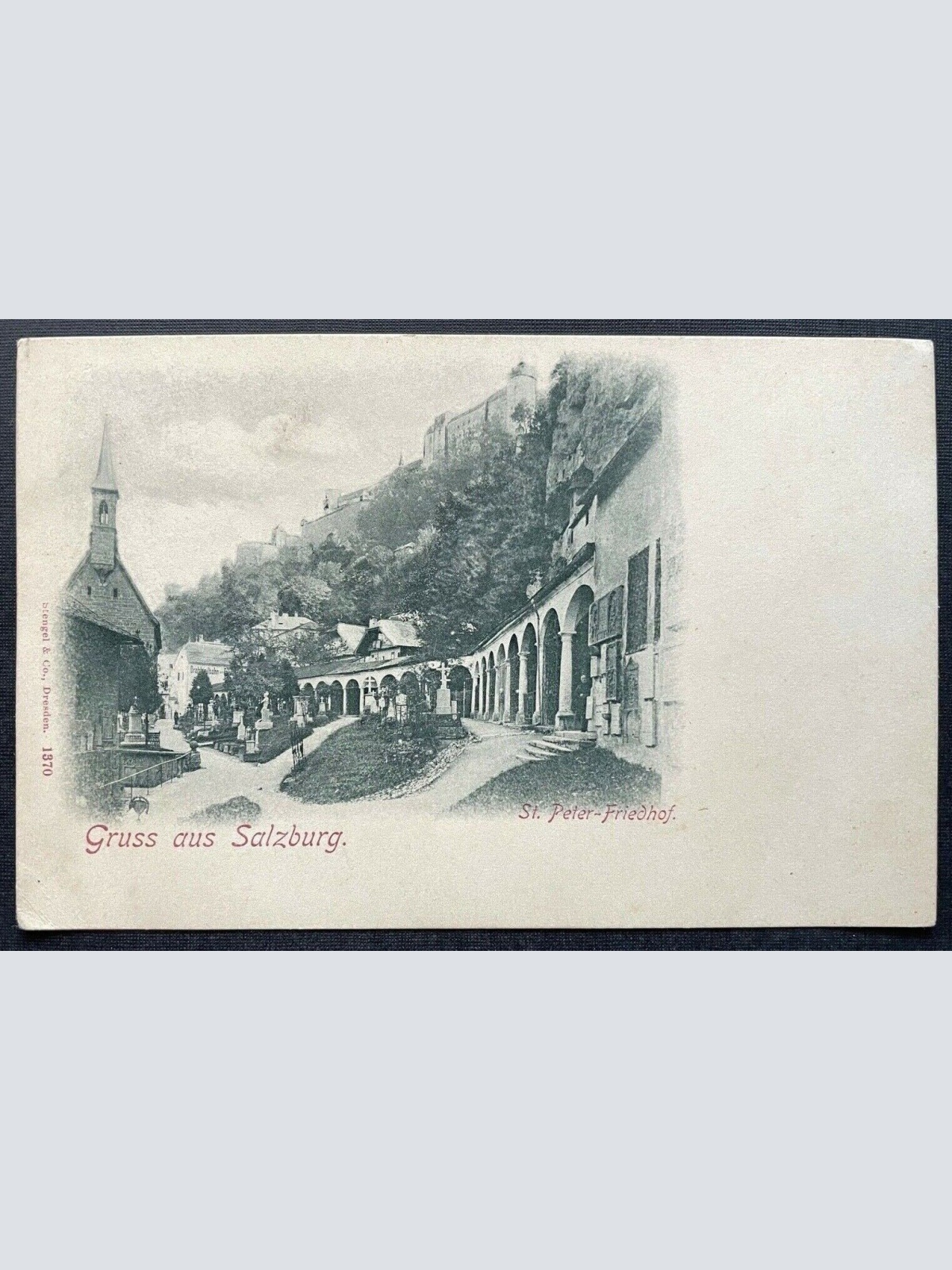 Gruss aus Salzburg St.Peter-Friedhof Kirche Katakomben Berg Österreich 410872 TH