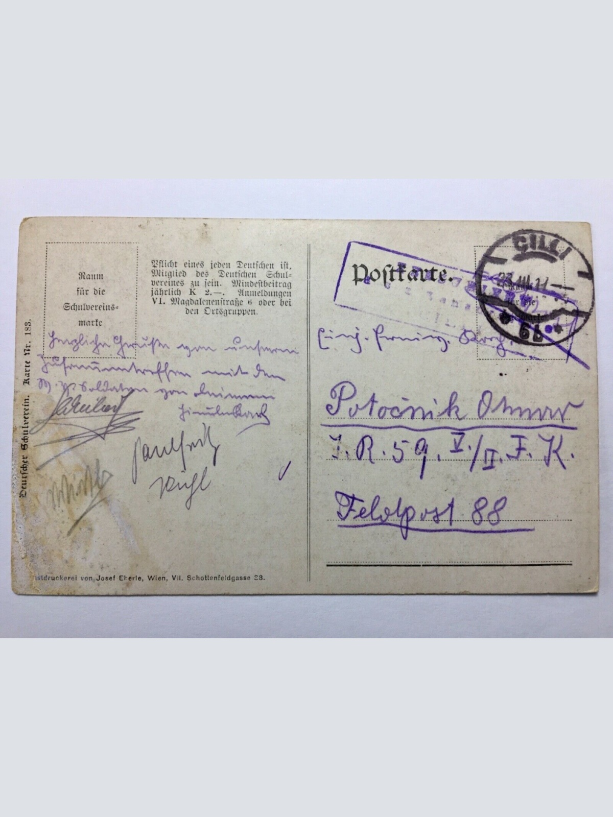 Deutscher Schulverein - Türkensturz - Felswand/Ruine 30121 TH