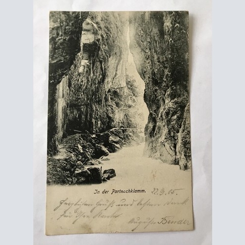 Ak, Partnachklamm, Garmisch Partenkirchen (20000 BW)