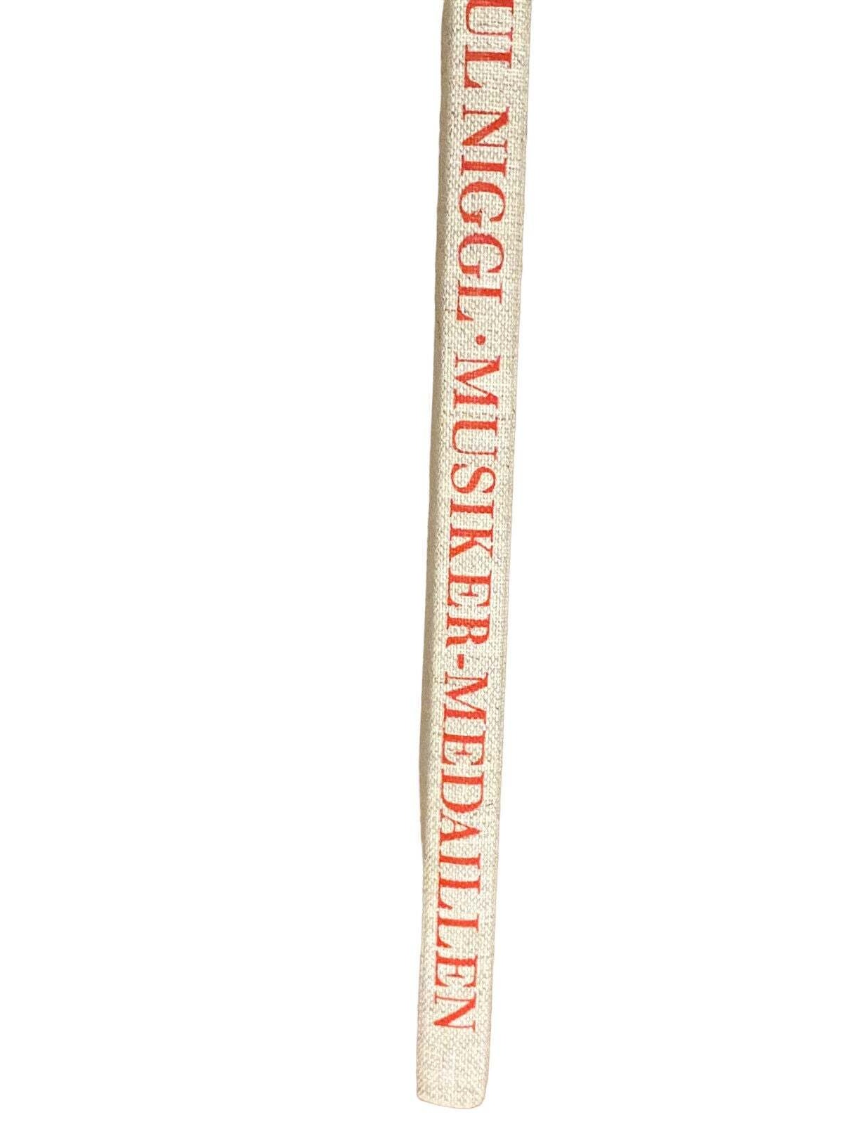 4891 Paul Niggl MUSIKER-MEDAILLEN II HC +Abb Hofmeister