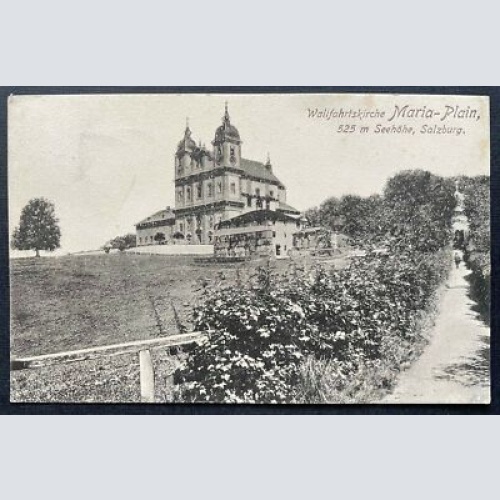 Wallfahrtskirche Maria Plain Salzburg Basilika Baum Weg Österreich 410811 TH