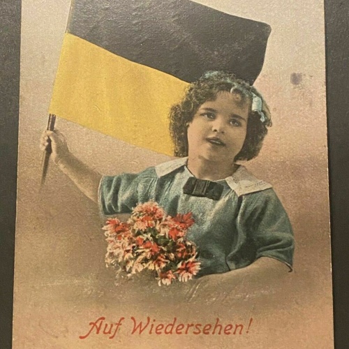 Patriotika Kind Flagge Schwarz Gelb 80167