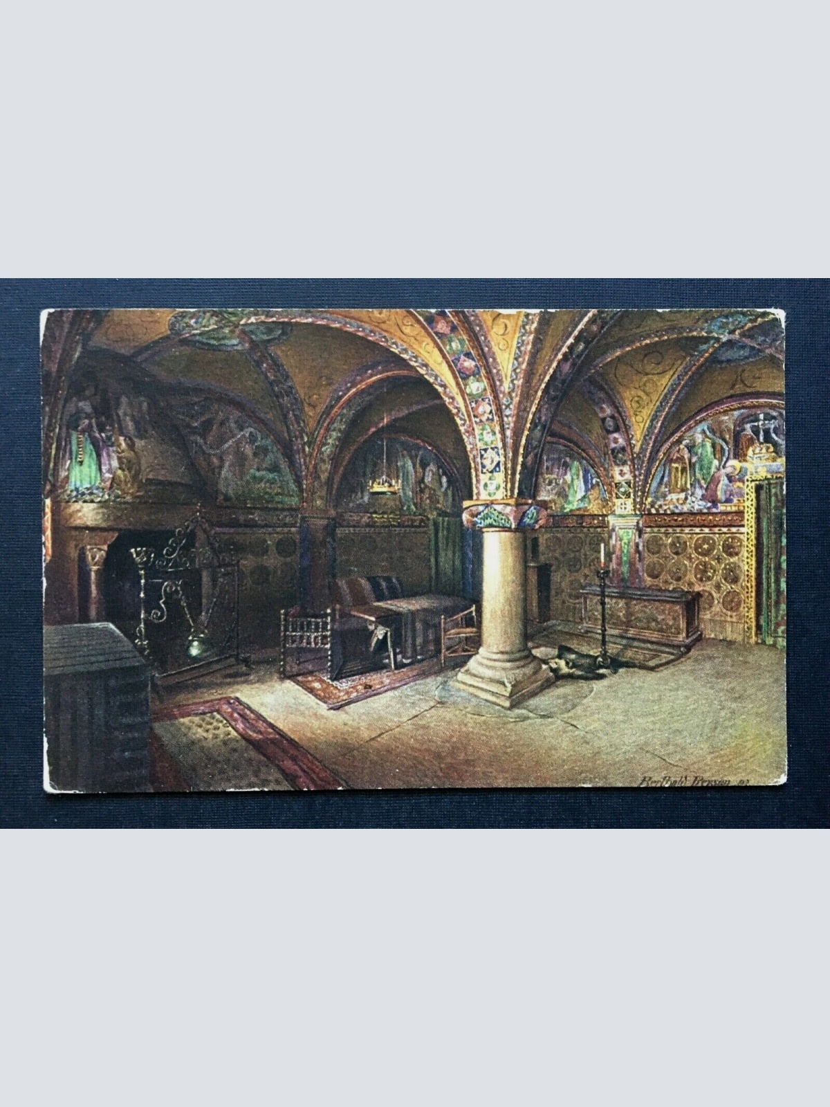 Wartburg Kemenate H. Elisabeth Kamin Gemach Thüringen Deutschland 401239 TH A