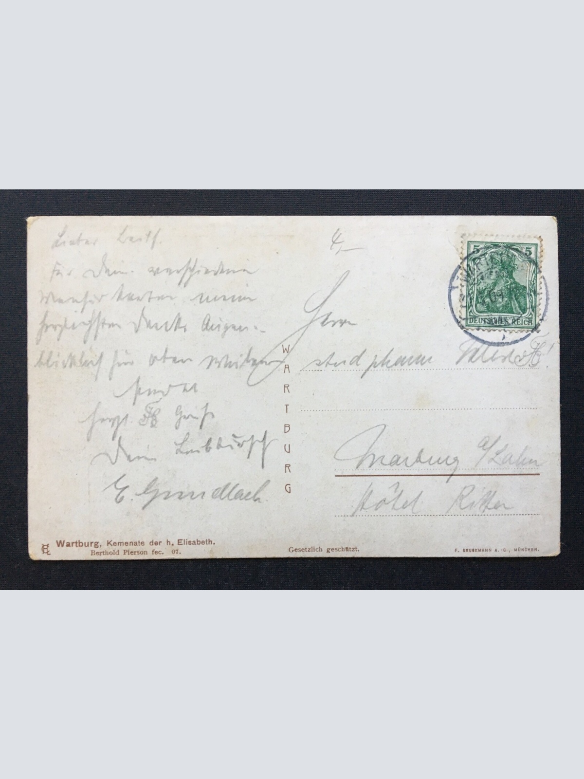 Wartburg Kemenate H. Elisabeth Kamin Gemach Thüringen Deutschland 401239 TH A