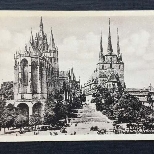 Erfurt Dom & Severikirche Platz Stadt Turm Thüringen Deutschland 401235 TH A