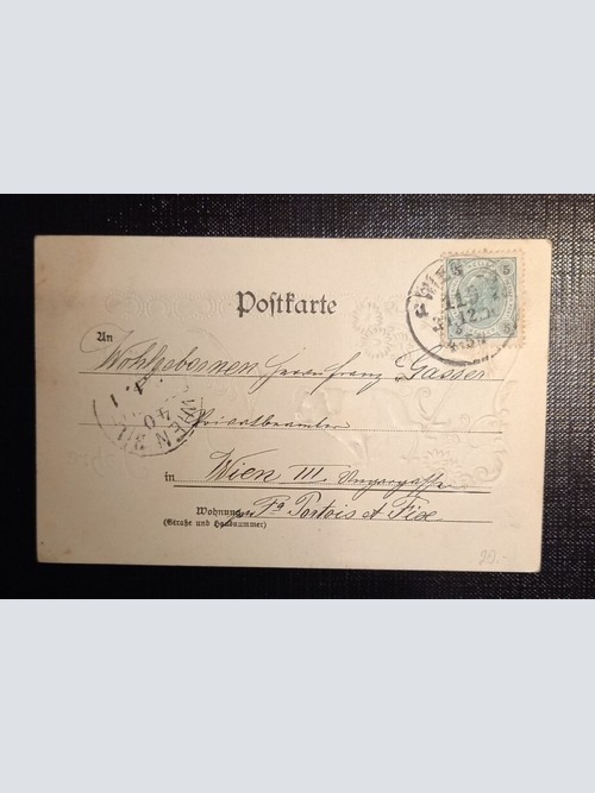 Prägekarte Viel Glück Im Neuen Jahr Schwein 650466 Ga E