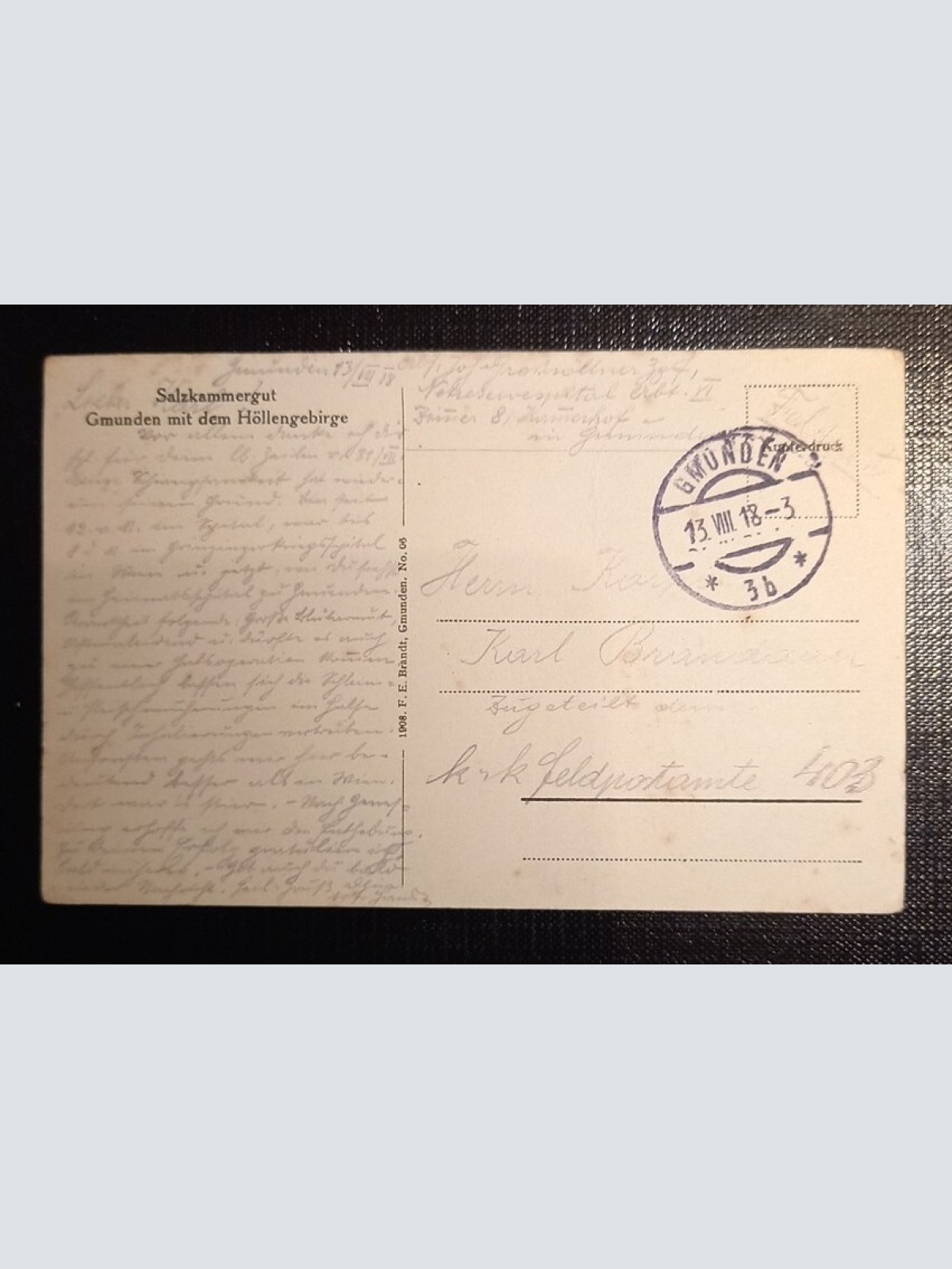 Salzkammergut Gmunden Mit Dem Höllengebirge 650455 Ga B