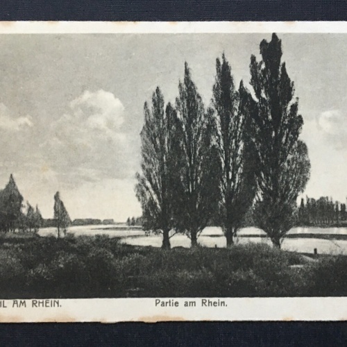 Kehl Partie Rhein Ufer Bäume Park See Baden-Württemberg Deutschland 401249 TH A