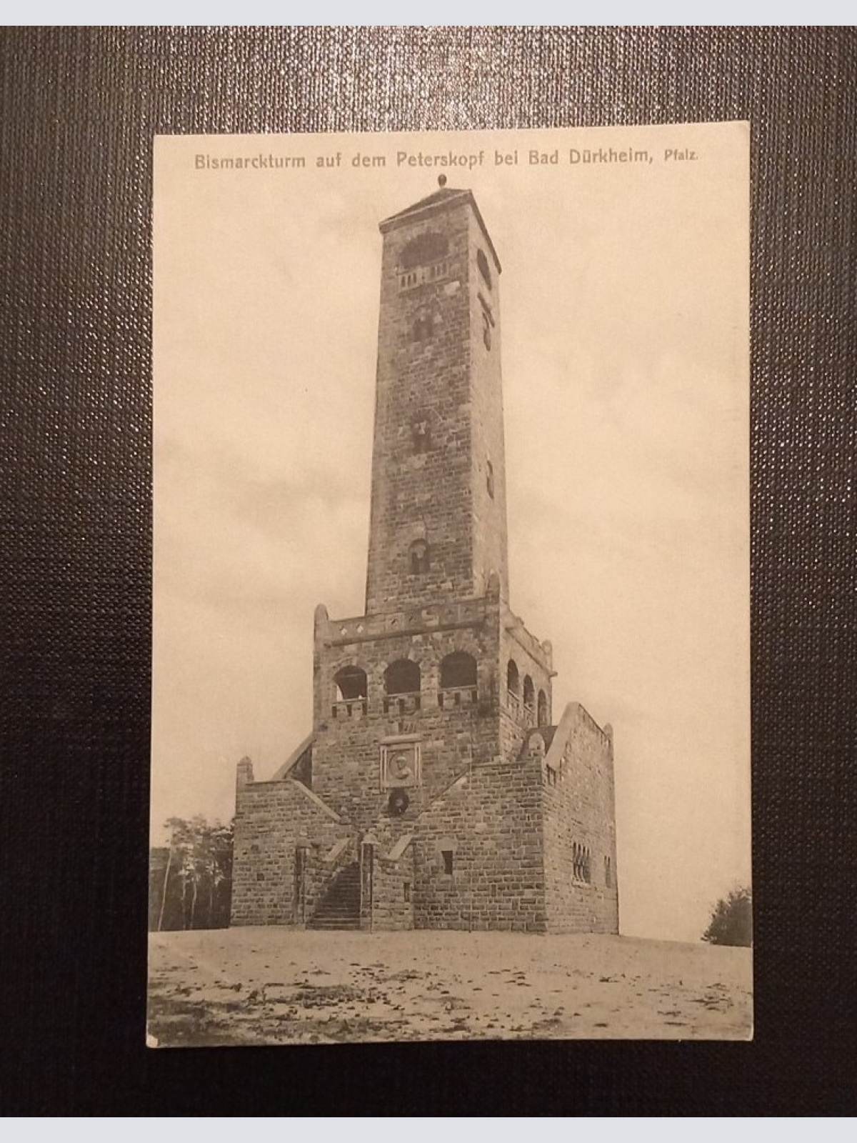 Bismarckturm Auf dem Peterskopf Bei Bad Dürkheim Pfalz 106 Ga E