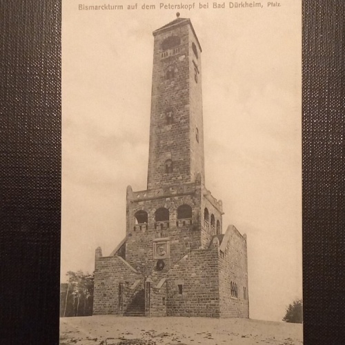 Bismarckturm Auf dem Peterskopf Bei Bad Dürkheim Pfalz 106 Ga E
