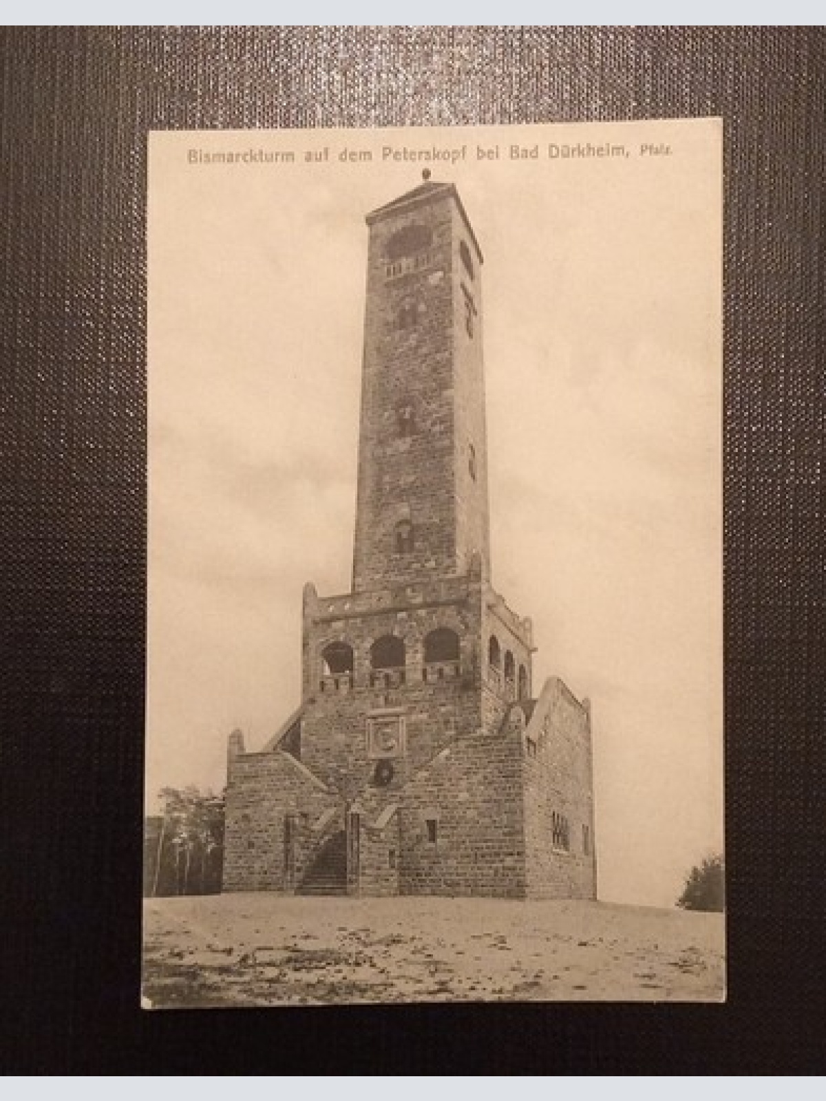 Bismarckturm Auf dem Peterskopf Bei Bad Dürkheim Pfalz 106 Ga E