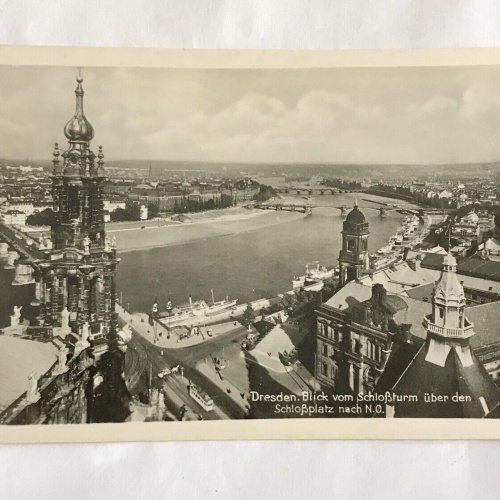 AK, Dresden, Schloßturm, Schloßplatz, (20031 BW)