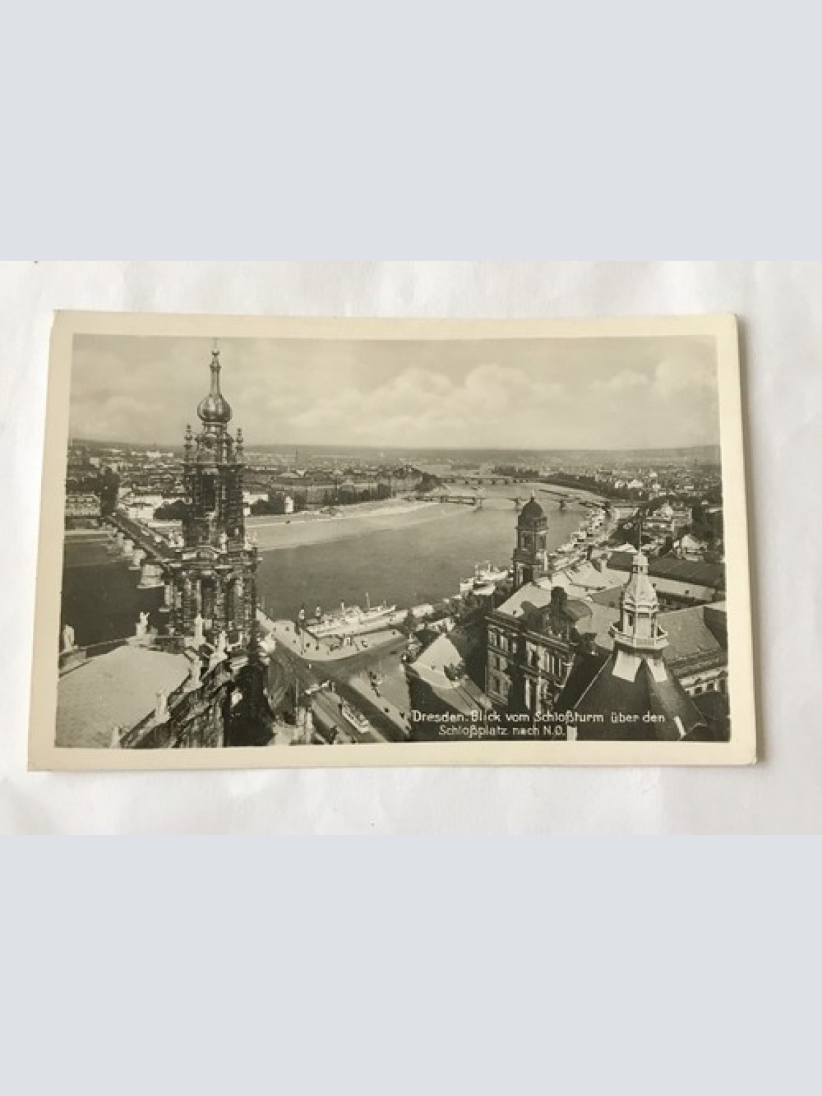 AK, Dresden, Schloßturm, Schloßplatz, (20031 BW)