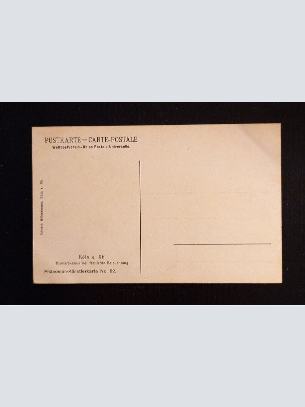 Köln a.Rh. Bismarcksäule Bei Festlicher Beleuchtung 0146 Ga E