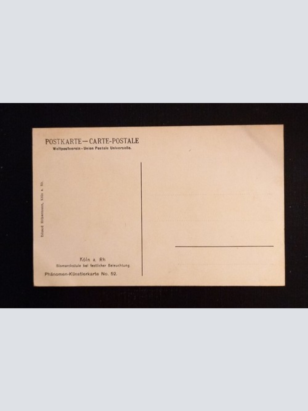 Köln a.Rh. Bismarcksäule Bei Festlicher Beleuchtung 0146 Ga E