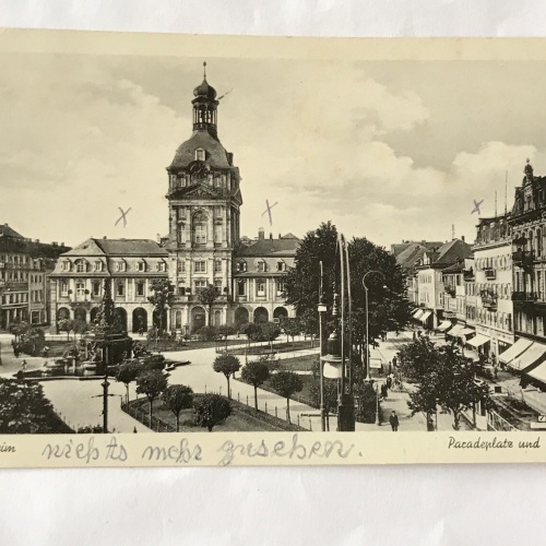 AK, Mannheim, Paradenplatz, Rathaus, Baden Württemberg (20023 BW)