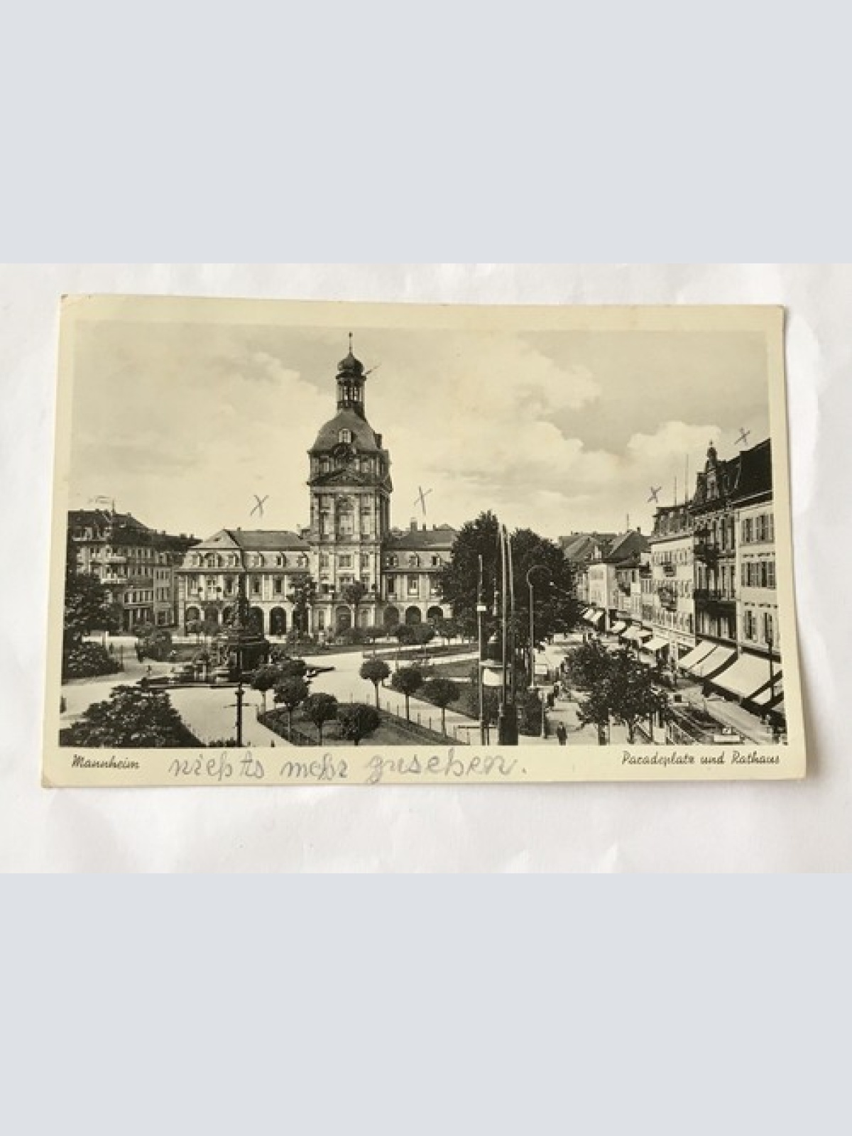 AK, Mannheim, Paradenplatz, Rathaus, Baden Württemberg (20023 BW)