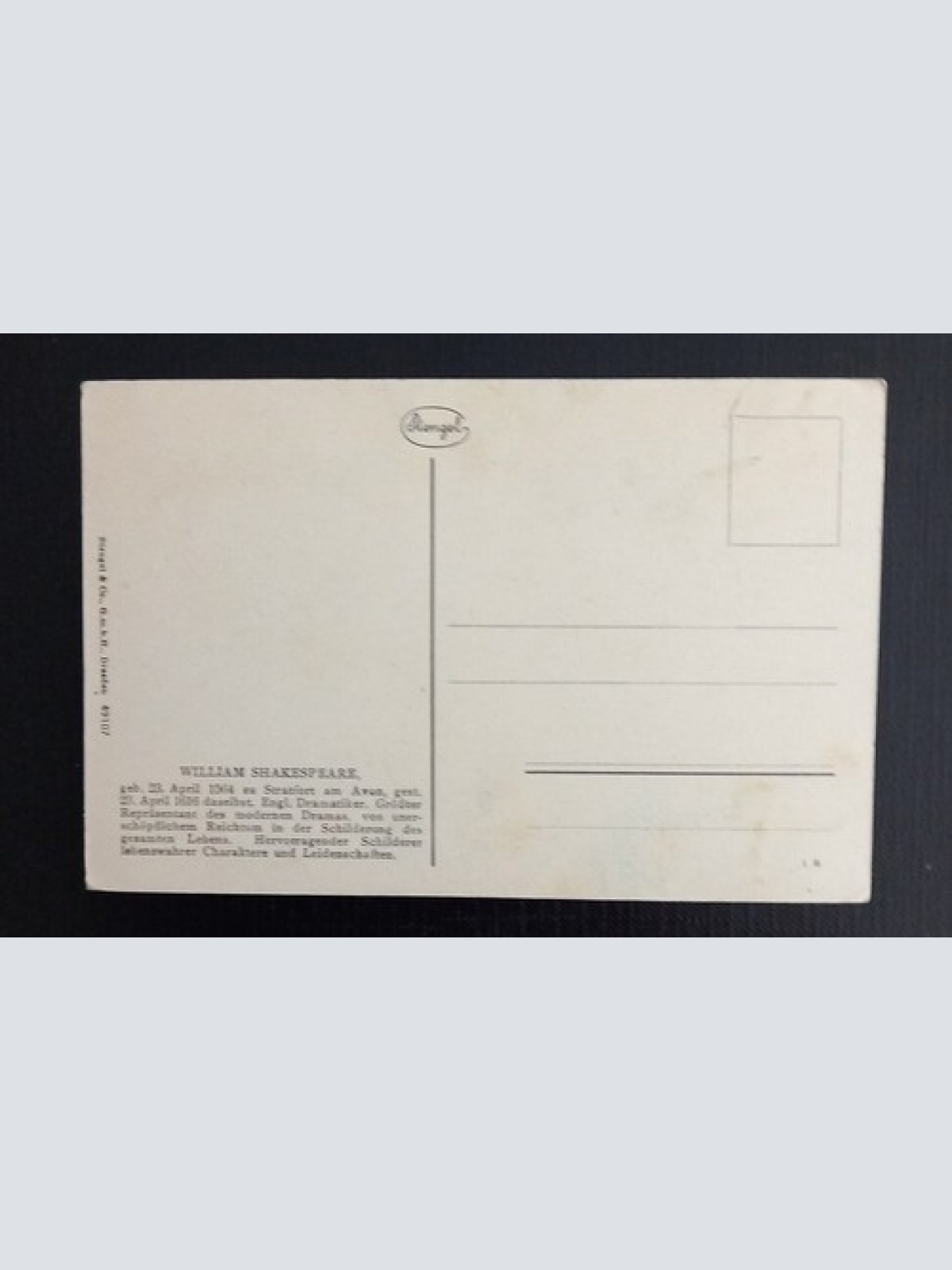 Porträt Wilhelm Shakespeare 650295 Ga E