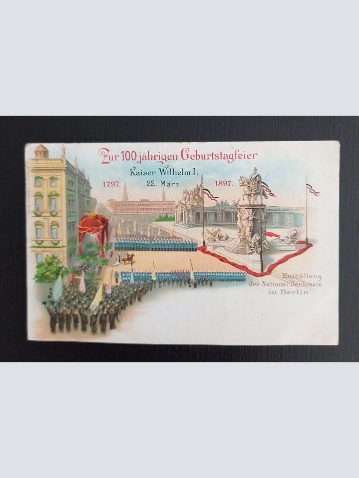 Zur 100 Jährigen Geburtstagfeier Kaiser Wilhelm I. 0125 Ga E