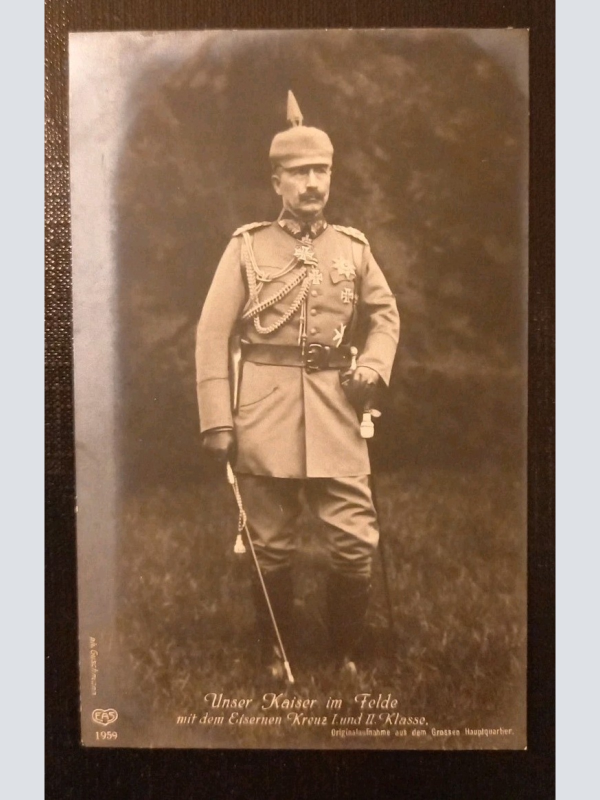 Unser Kaiser Im Felde Mit Dem Eisernen Kreuz Gr E 410469