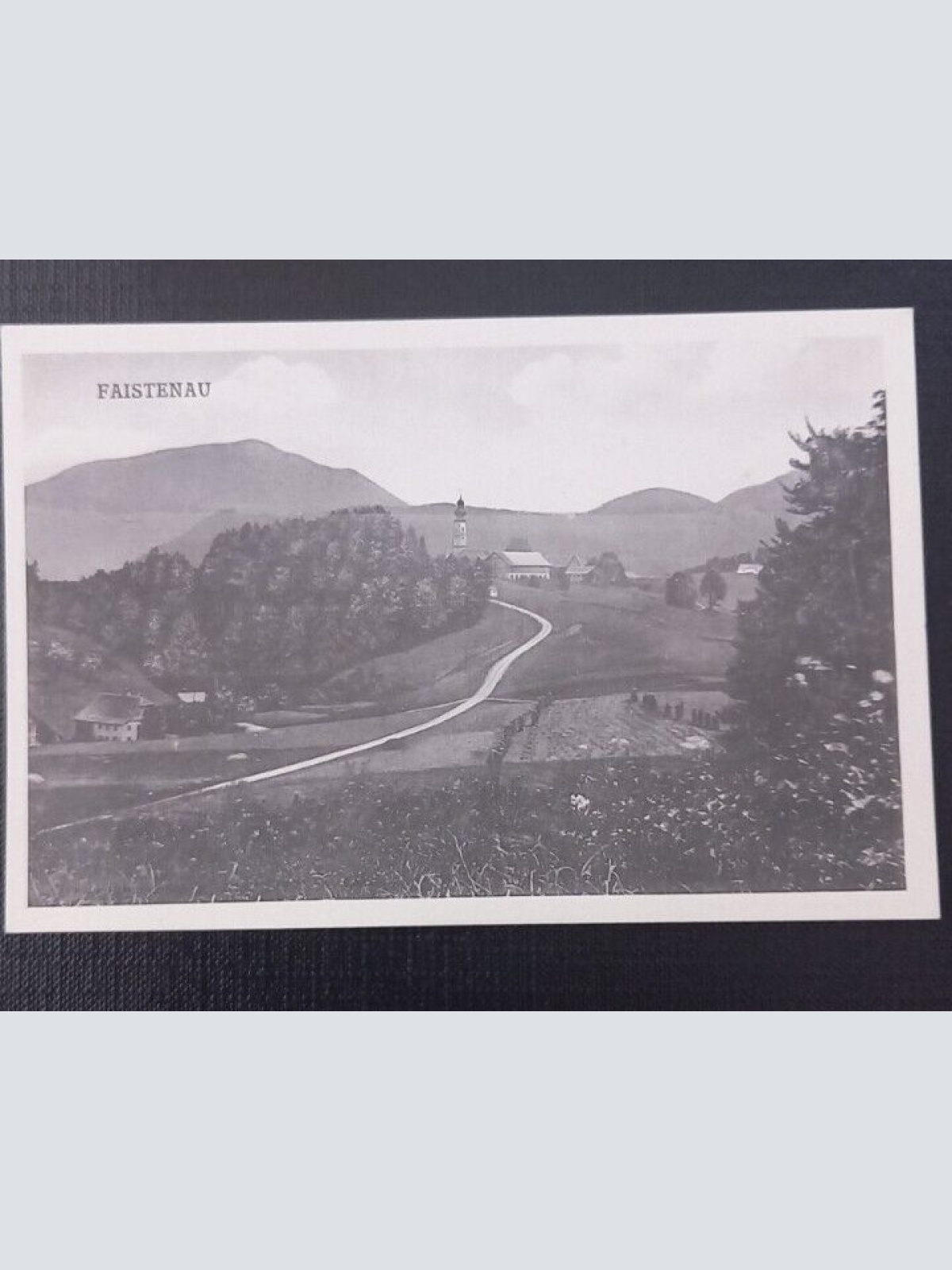 Salzburg Faistenau Kirche und Landschaft 600726A gr