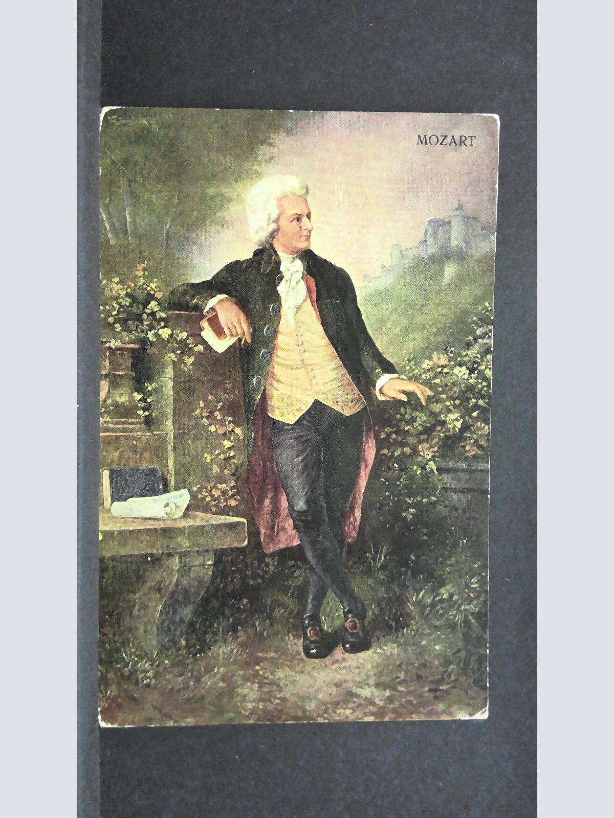 Mozart nach dem Gemälde Val. Janschek Stieglkeller Salzburg JW 165579