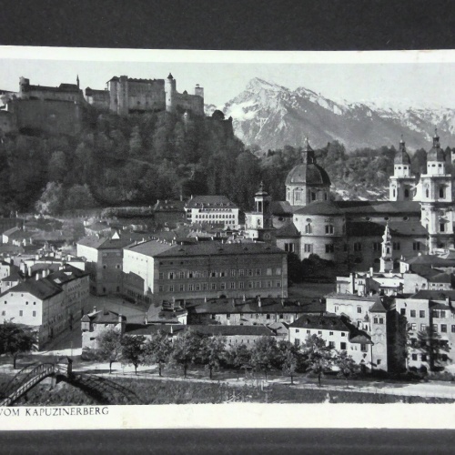Salzburg vom Kapuzinerberg mit Festung Berge JW 165590