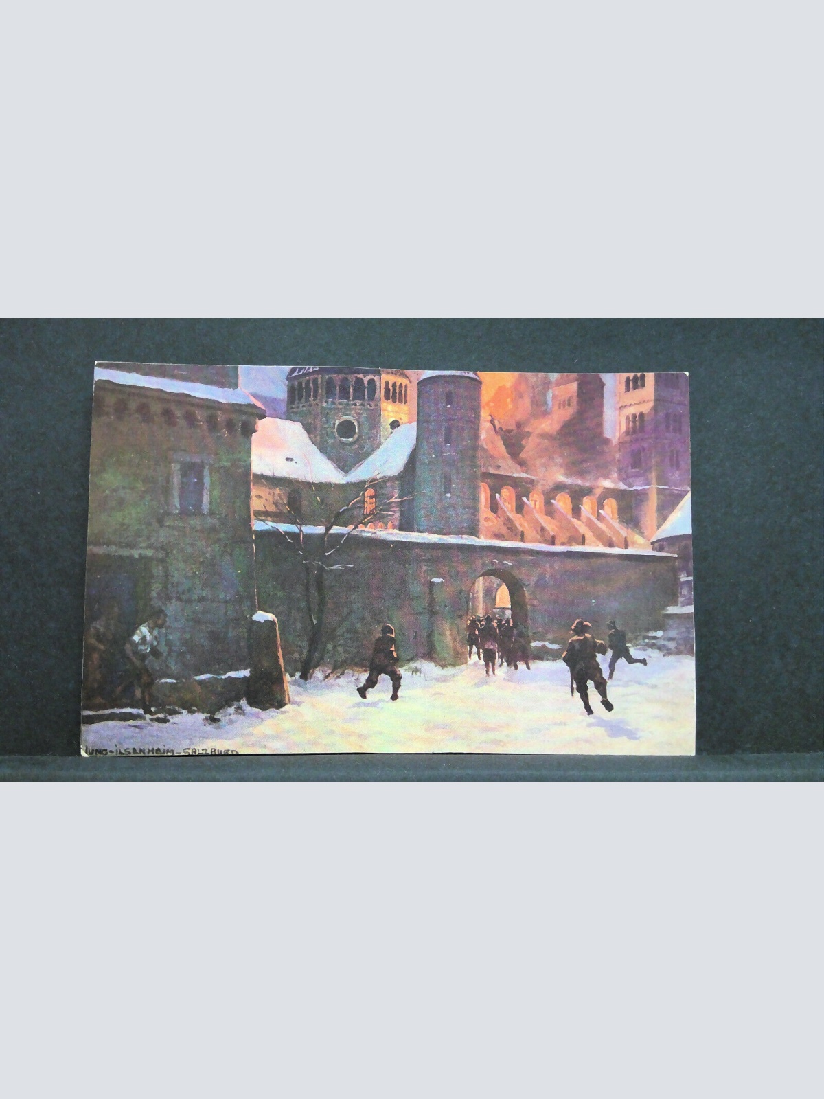 Salzburg Kinder Winter Künstlerkarte Jung Ilsenheim JW 21214