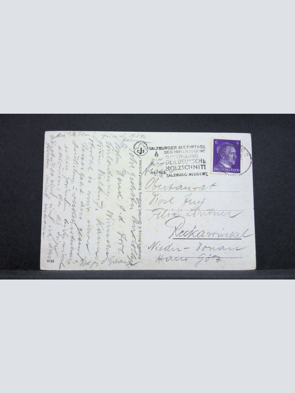 Salzburg bei Nacht Festung Berge JW 165585