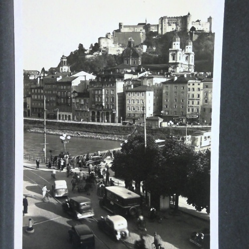 Salzburg Staatsbrücke Salzach Festung Automobile JW 165575