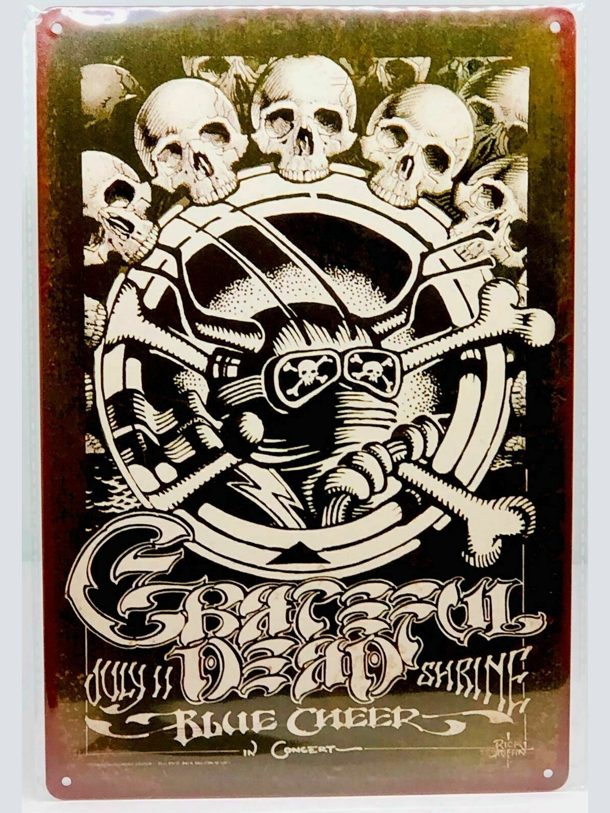 Nostalgie Vintage Retro Blechschild "Greateful Dead Blue Cheer " 30x20 12043