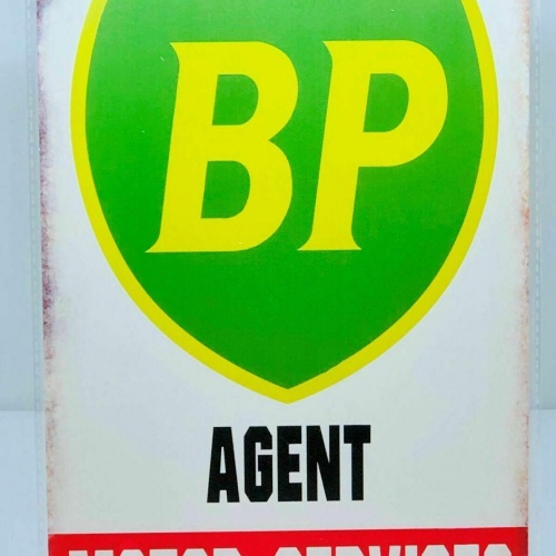 Nostalgie vintage retro blechschild "bp motor service" 30x20 12067