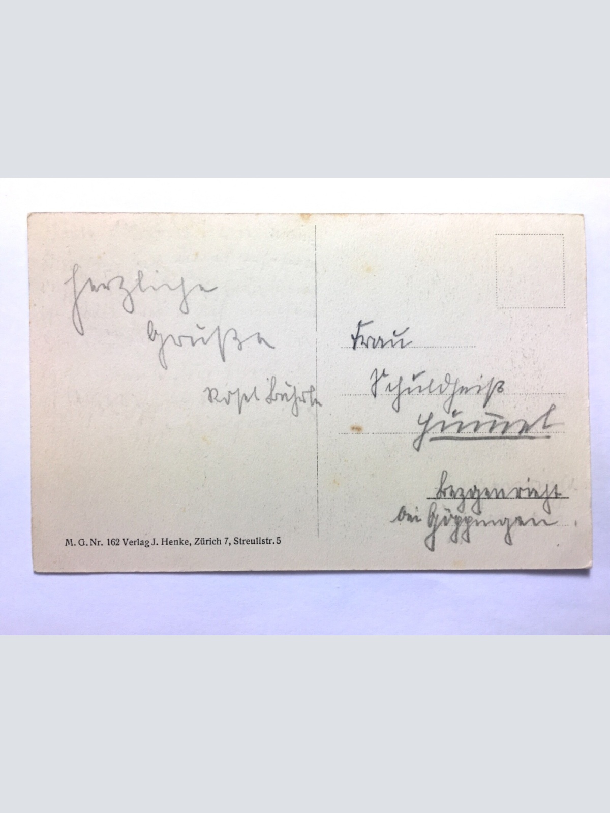 Es ist eine Rose entsprungen (M. Goetz) - Baby mit Rose - Künstlerkarte 40200 TH