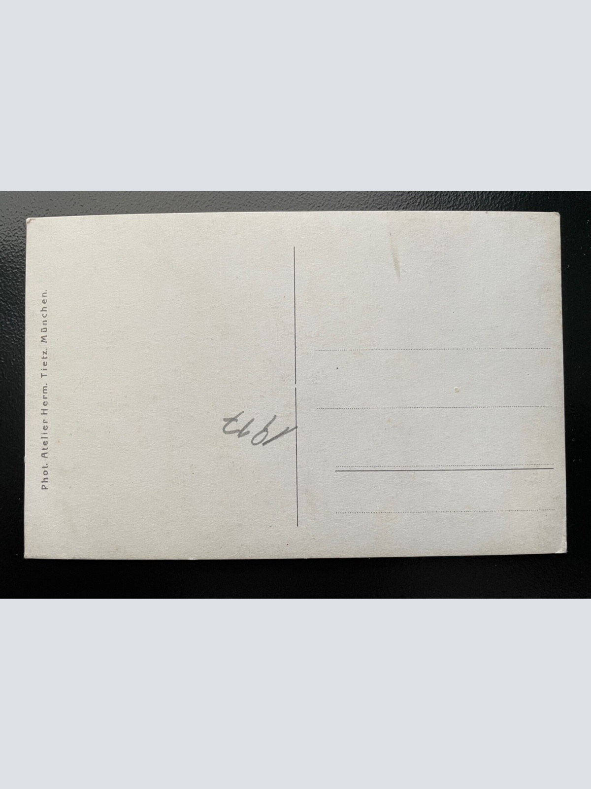 Porträt Soldat Uniform Schirmmütze Bart H.Trietz München Militär Krieg 402491 TH