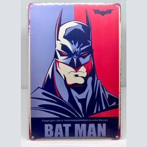 Nostalgie Nostalgie Retro Schild "BAT MAN" Batman 30x20 12020