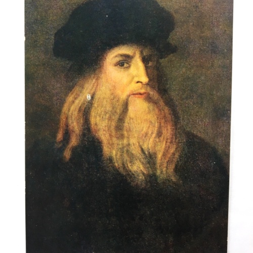 Leonardo Da Vinci - Selbstportrait - Künstlerkarte 40205 TH