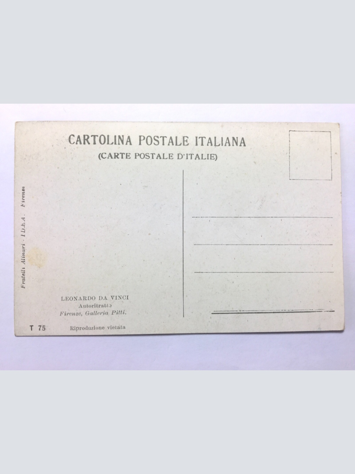 Leonardo Da Vinci - Selbstportrait - Künstlerkarte 40205 TH