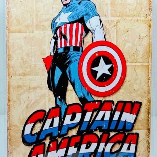 Nostalgie Vintage Retro Blechschild "CAPTAIN AMERICA " 30x20 12058